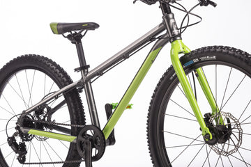 Bicicleta copii DRAG Badger Lite Disc 24" argintiu verde adru