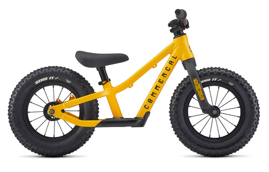 Bicicleta balans copii COMMENCAL Ramones 12″  OHLINS YELLOW galben negru