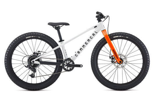 Bicicleta copii COMMENCAL Ramones 24″ Trigger Shifter PURE WHITE alb portocaliu