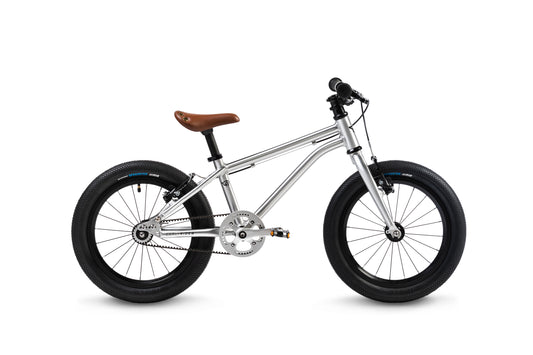 Bicicleta copii EARLY RIDER Belter 16" Brushed Aluminium argintiu aluminiu lateral
