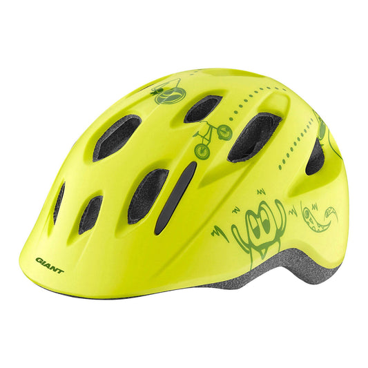 Cască ciclism copii GIANT Holler Matte 46-51 cm galben fata