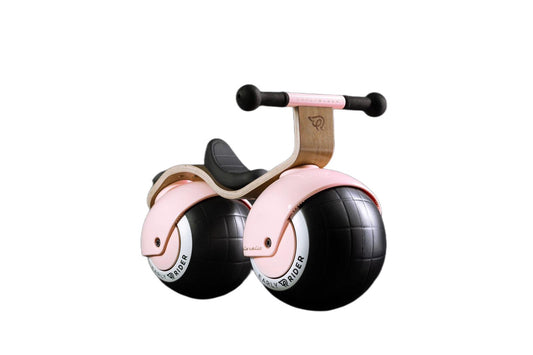 Bicicleta balans copii EARLY RIDER Bella Velio Powder Pink roz 10 luni- 24 luni profil fata