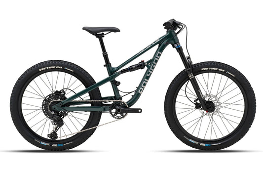 bicicleta copii Polygon Siskiu D24 full suspension evo green lateral