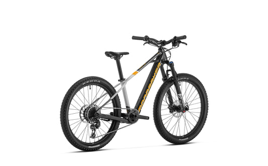 Bicicleta ELECTRICA copii MONDRAKER Play 24" Vortex Gray negru gri spate