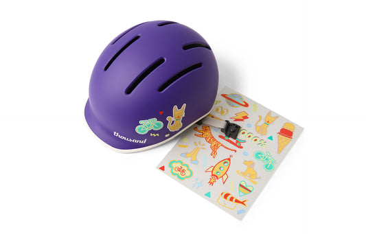 Cască copii THOUSAND Jr. Kids Party Purple (49 - 53 cm)