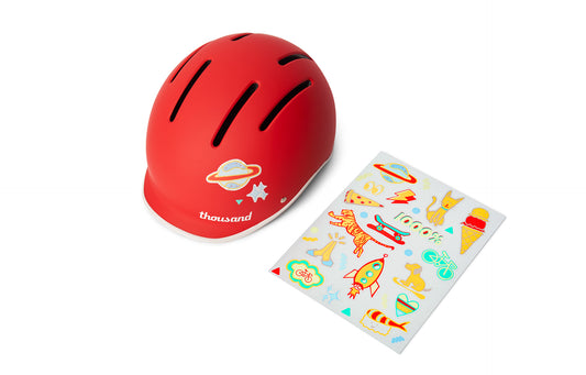 Cască copii THOUSAND Jr. Kids Rad Red (49 - 53 cm)