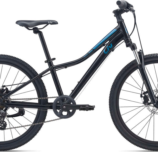 Bicicleta copii fete LIV GIANT Enchant 24 Disc negru albastru detalu cadru