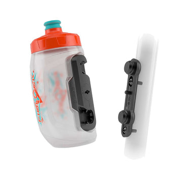 Bidon apa FIDLOCK Twist Bottle 450 Kids Transparent Logo + suport cadru